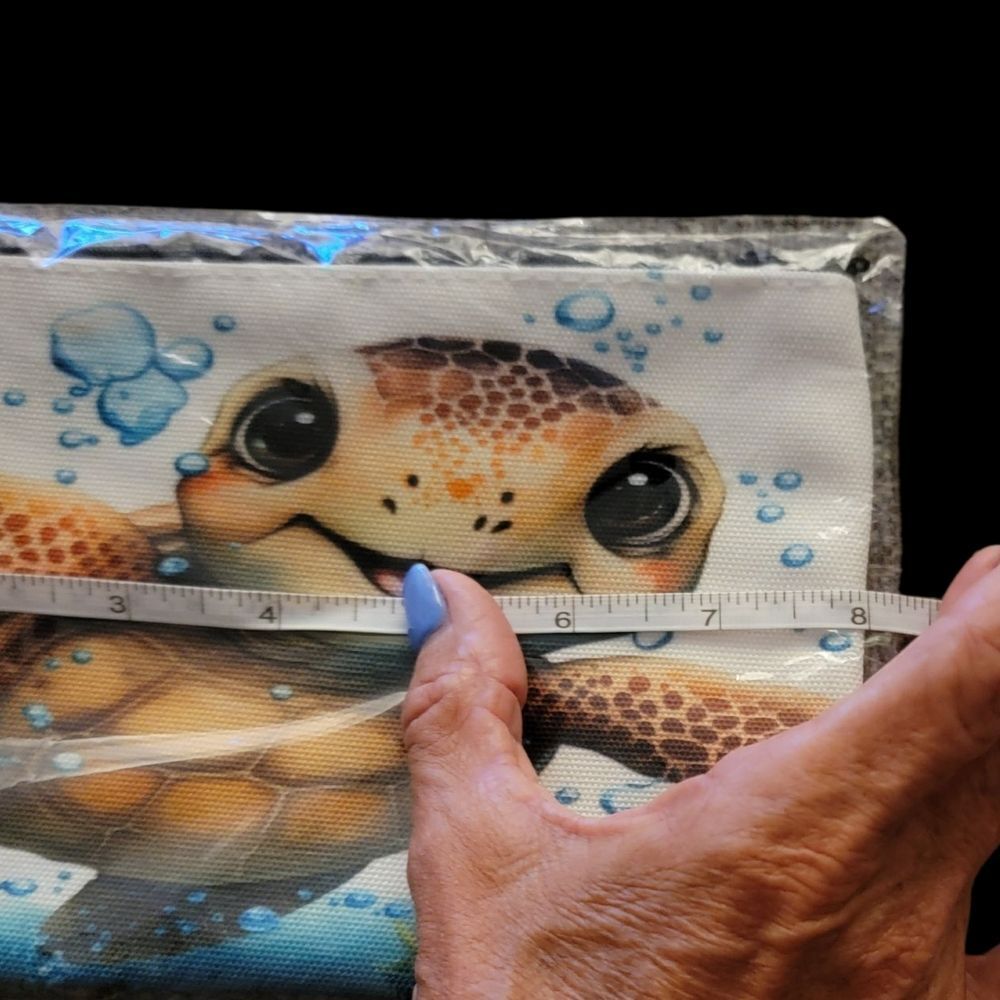 Cute Turtle Print Cosmetic Bag - Picture 2 of 4
